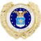 United States Air Force Logo Wreath Pin Military Collectibles for Men Women